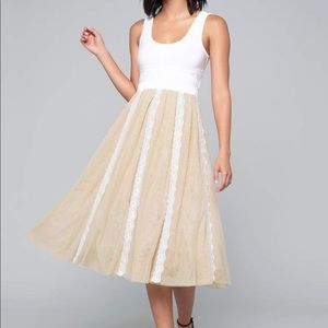 ISO Bebe midi tulle dress